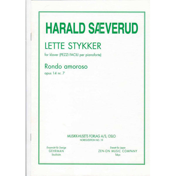 Rondo amoroso opus 14 Nr.7, Harald Sæverud. Piano