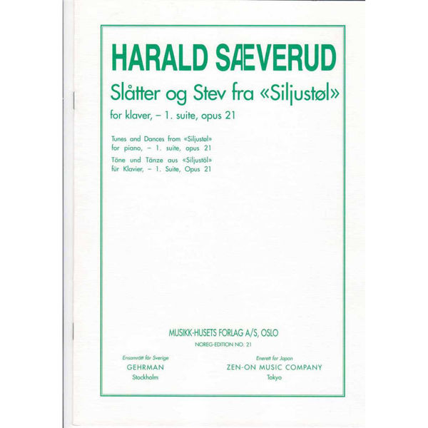 Slåtter og Stev fra Siljustøl for klaver, 1. suite opus 21. Harald Sæverud
