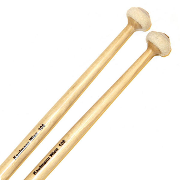 Paukekøller Kaufmann Wiener Schlegel 106, Klein Extrem Hart Flanell, Hickory Handle