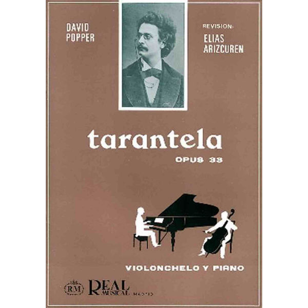 Tarantela Opus 33, David Popper arr Elias Arizcurer. Cello & Piano