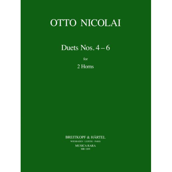 Duets Nos. 4-6, Horn. Otto Nicolai