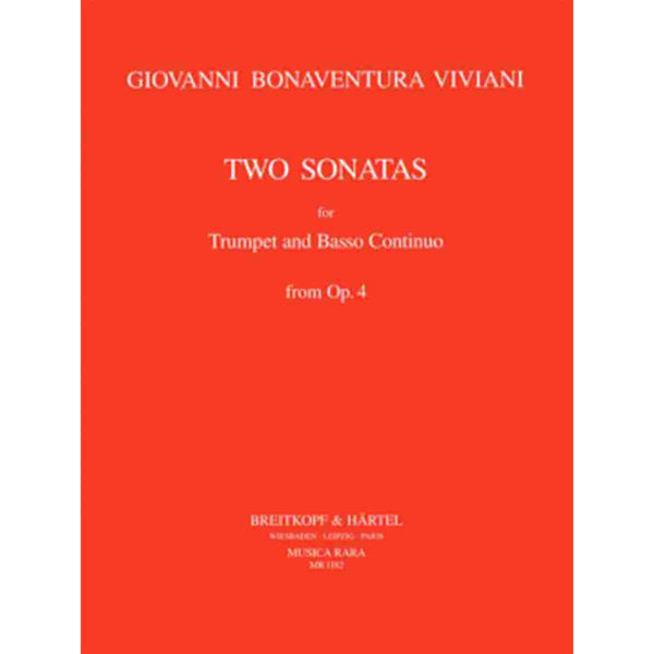 Two Sonatas from Op 4, G. B. Viviani - Trumpet/Piano