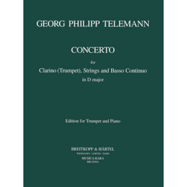 Concerto D-dur, Telemann. Edition for Trompet and Piano