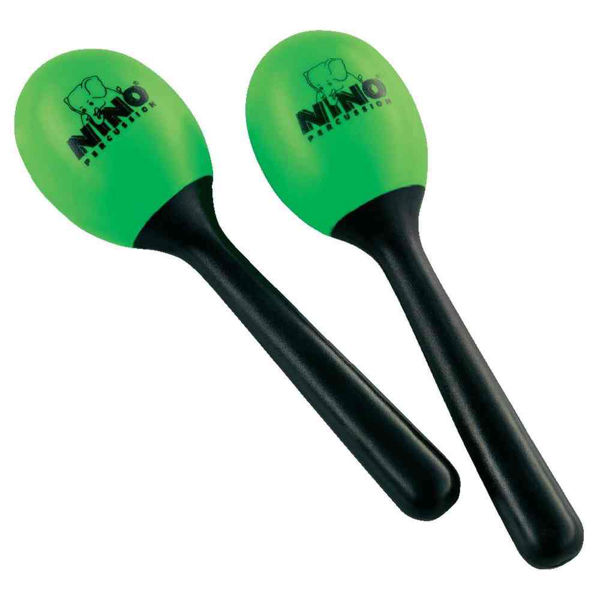 Maracas Nino 569GG, Plast Små, Green