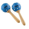 Maracas Nino 7PD-B, Wood, Medium, Blue/Sopp