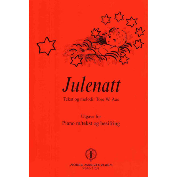 Julenatt, Oslo Gospel Choir. Tore W. Aas - Utgave for piano med tekst og besifring