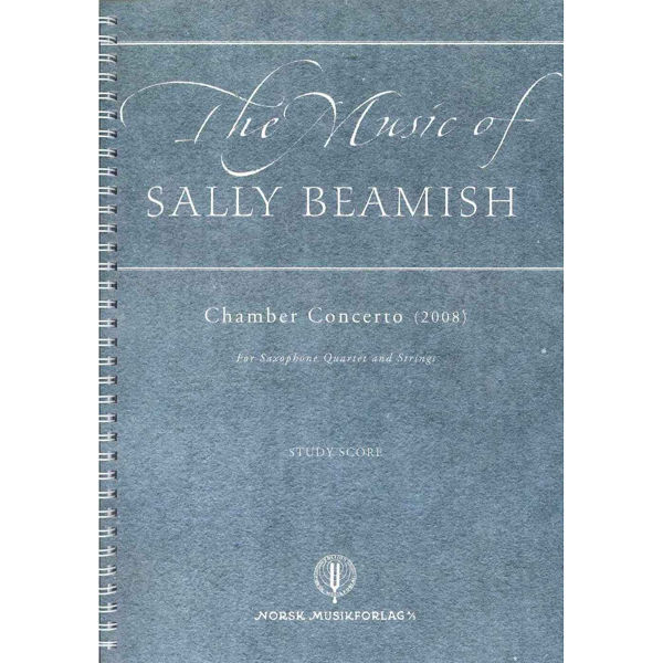 Chamber Concerto(2008), Sally Beamish - Saxquart.& Strings Lommepartitur