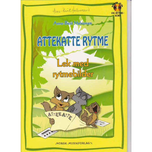 Attekatte Rytme.Bok med CD og Rytmekort., Anne-Berit Halvorsen