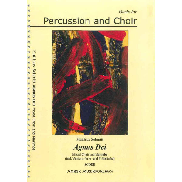 Agnus Dei. Score, Matthias Schmitt - Mixed Choir & Mar. Partitur