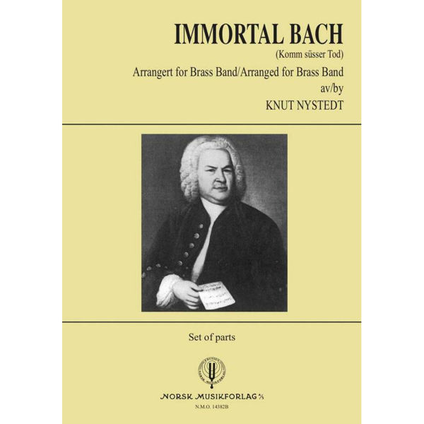 Immortal Bach (Komm süsser Tod) Knut Nystedt. Brass Band Stemmesett