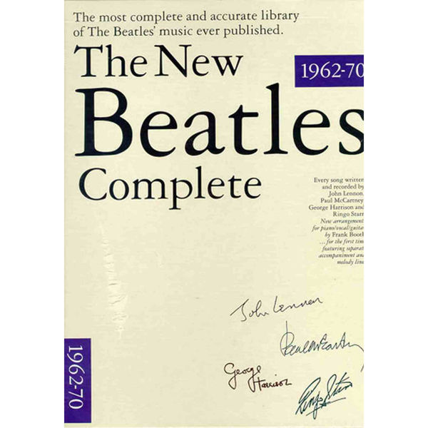 The Beatles New Complete Volumes 1 and 2 Piano and Voice, with Guitar Chord Boxes