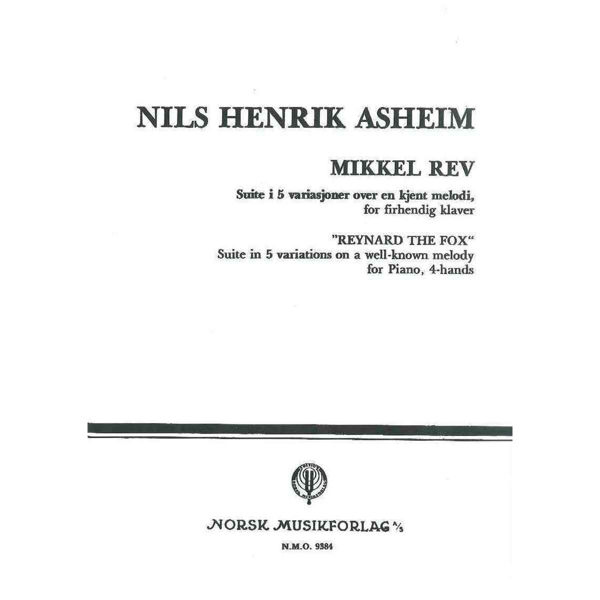 Mikkel Rev (Reynard The Fox), Nils Henrik Asheim,  4-hand Piano