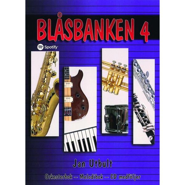 Blåsbanken 4 Stemme 3 i Bb Tenorsax/Baryton g-nøkkel