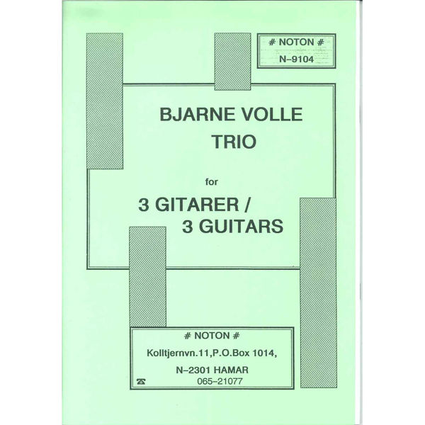 Trio, Bjarne Volle - 3 Gitarer Gitar