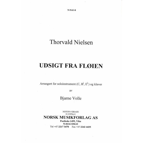 Udsigt Fra Fløien, Thorvald Nielsen/Henrik Jansen - Sang og Piano