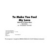 To make you feel my love, Bob Dylan arr Wormald. Eb Horn + Brass Band
