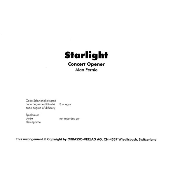 Starlight, Alan Fernie. Brass Band