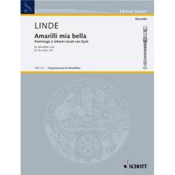 Amarilli mia bella, Hans-Martin Linde. Recorder