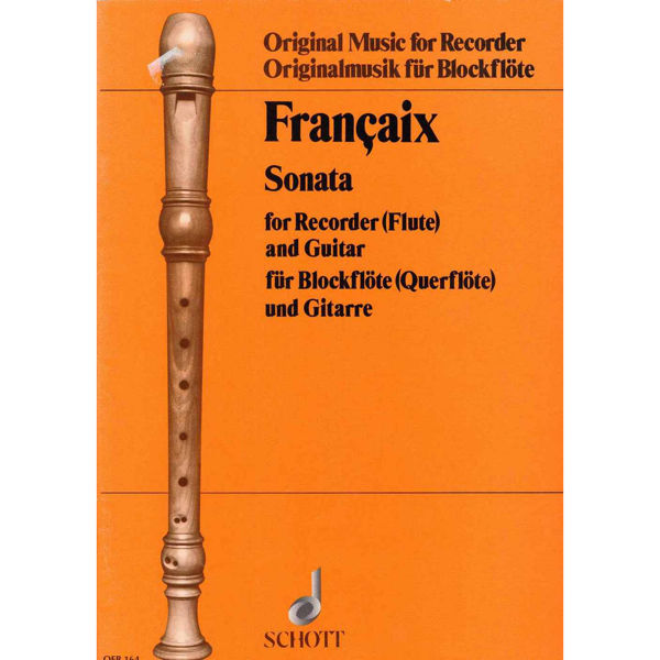 Sonata for Recorder and Guitar, Francaix