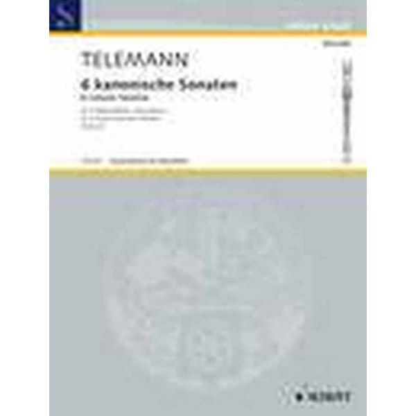 Telemann: 6 kanonische Sonaten in duet. Altblokkfløyte.