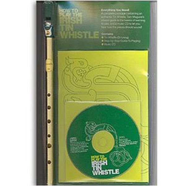 Blikkfløyte Feadog D Triple Pack (Book+Whistle+CD) How to play the Irish Tin Whistle