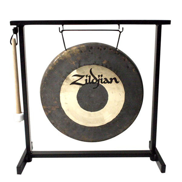 Gong Zildjian P0565, Traditional Dinner Gong m/Stativ, 12