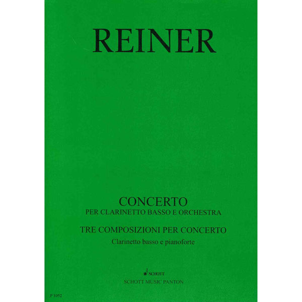 Concerto for Bass Clarinet - Karel Reiner