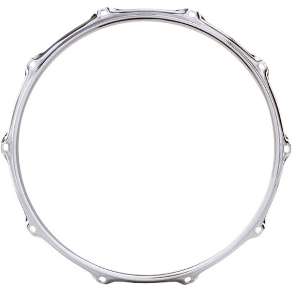 Strammering Ludwig L21362R, 14 -10 Hole Triple Flange Batter Hoop, Chrome Plated, USA Metall Skarptrommer