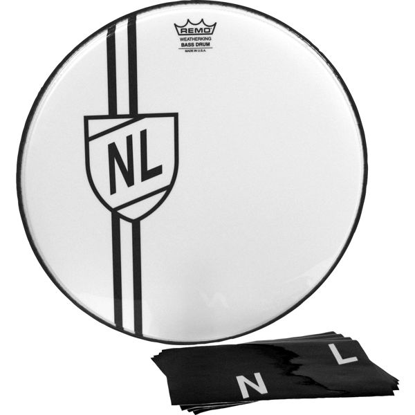 Stortrommeskinn Remo Ambassador PA-1020-A24, Front Vintage Shield 20