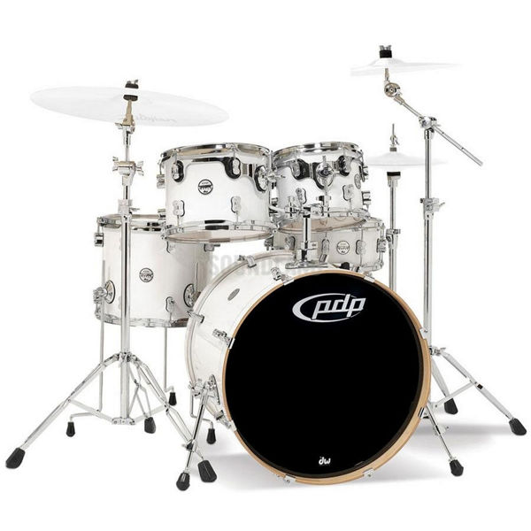 Slagverk PDP Concept Maple CM5, 22x18-10x8-12x9-16x14-14x5,5, Pearlescent White(PW)