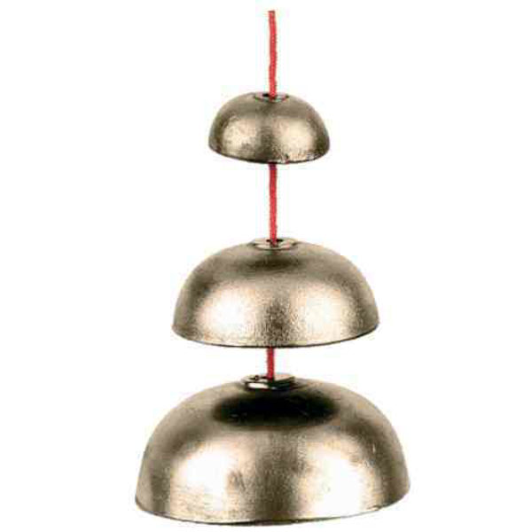 Bronze Bell Ufip PE3BELL, Set of 3 Bronze Bell On Rope