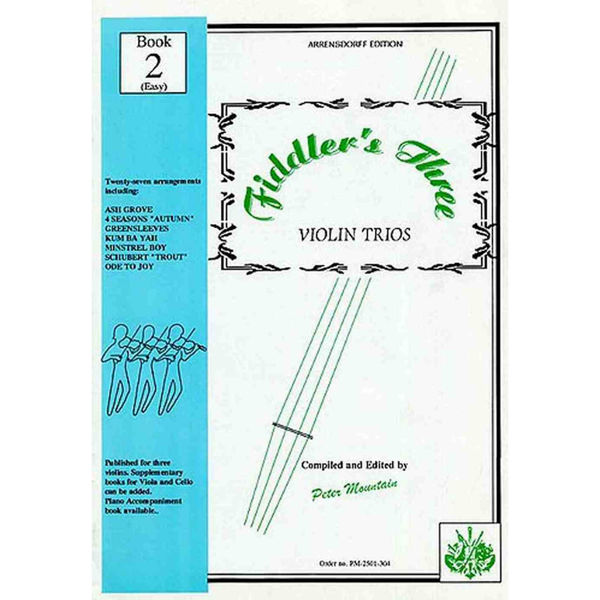 Fiddler's Three Violin Trios Book 2 (Easy)