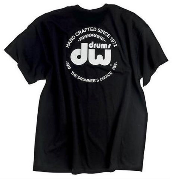 T-Shirt DW Badge, Short Sleeve, Black, Large