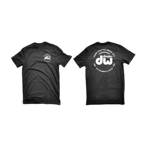 T-Shirt DW Logo, PR25SSBLL, Short Sleeve, Black, Large