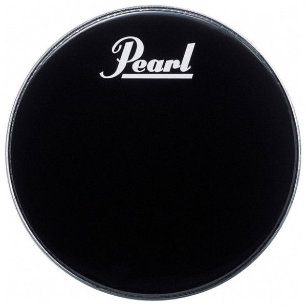 Stortrommeskinn Pearl PTH-20PL, Black w/Perimeter EQ, m/Pearl Logo 20