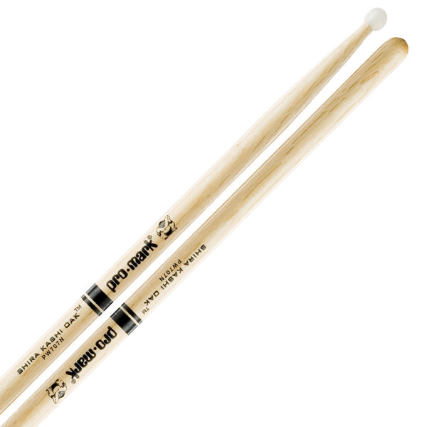 Trommestikker Pro-Mark Shira Kashi Oak 707N, PW707N, Oak, Nylon Tip