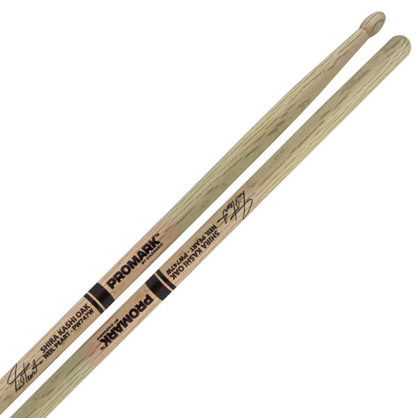 Trommestikker Pro-Mark Autograph Neil Peart 747, PW747W, Oak, Wood Tip