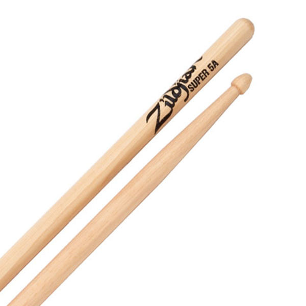 Trommestikker Zildjian Natural S5AWN Super 5A, Hickory, Wood Tip