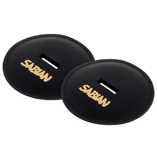 Cymbalreimer Sabian #61001, Black Leather Pads, Par