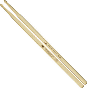 Trommestikker Meinl Standard Long 7A, SB121 Hickory, Wood Tip