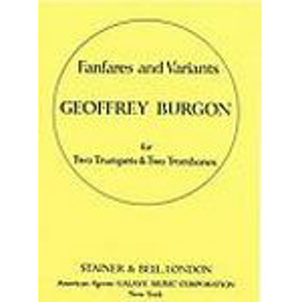 Fanfares and Variants - Geoffrey Burgon - For two trumpets and two trombones