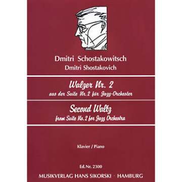 Second Waltz from Suite nr 2 for Jazz Orchestra, Dmitri Shostakovich. Piano