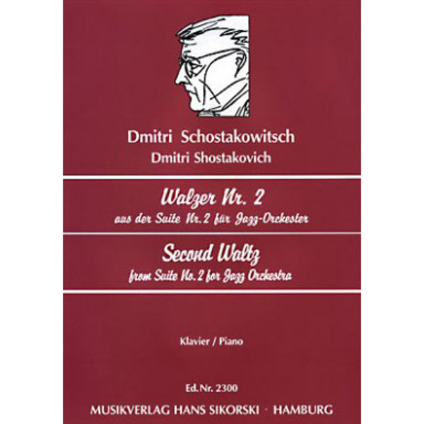 Schostakowitsch Second Waltz from Suite nr 2 for Jazz Orchestra. Piano  (Shostakovich)
