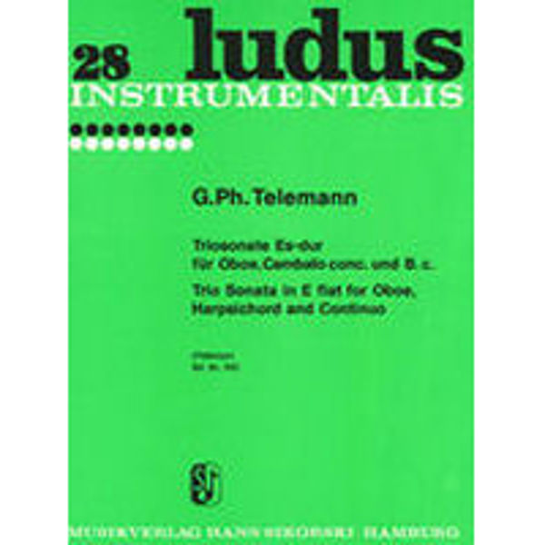 28 Ludus Instrumentalis, Trio Sonata in E Flat for Oboe, Harpsichord and Continuo, Telemann