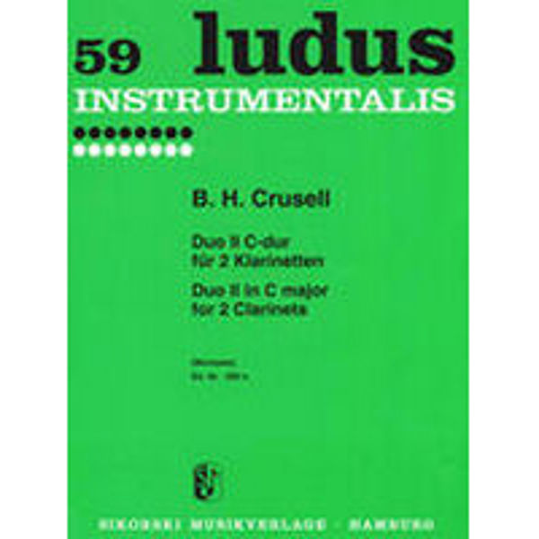 59 Ludus Instrumentalis, Duo ll in C Major for 2 Clarinets