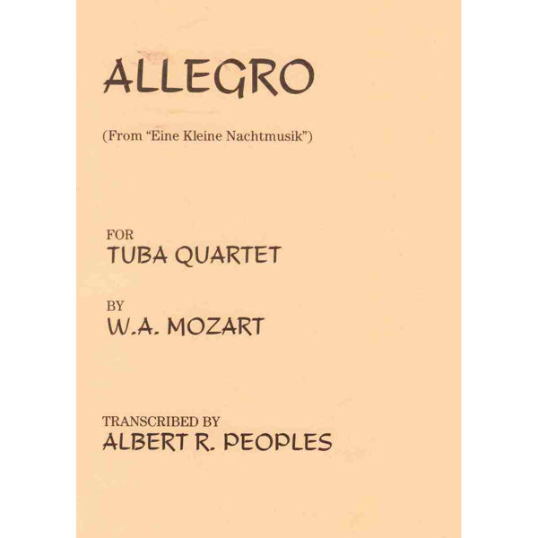 Allegro (From Eine Kleine Nachtmusik), Tuba Quartet, Mozart