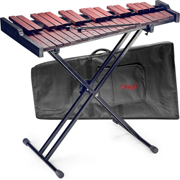 Xylofon Stagg SET-37, Practice Xylophone w/Stand and Bag, 3 Okt.