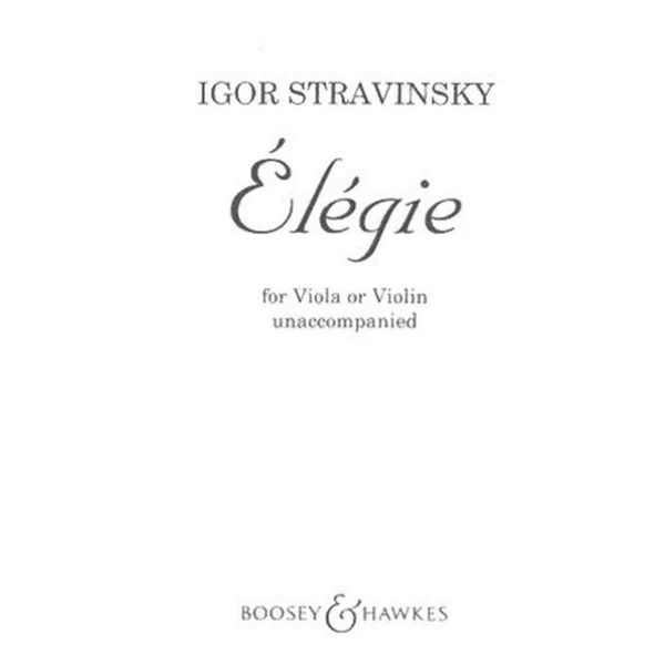 Élégie for Violia or Violin, Stravinsky