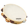 Tamburin Grover T2/HTSPH-B, Custom Dry Silver/Bronze Jingles m/Bag 10, Bantamweight, Calf Head