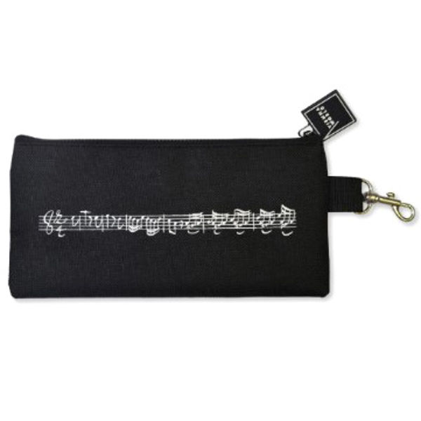 Penal - Pencil case Line of notes, Black